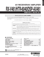 Yamaha RXV-461 - Service Manual 